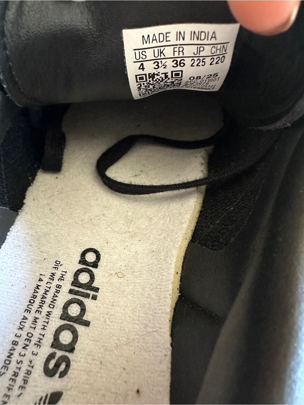 Adidas Kids Grade School Samba OG Black White Gum Leather Sneakers US 4 EU 36 - Picture 9 of 9